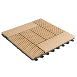 Dalle de Terrasse WPC Classic, Teck, 30 x 30 cm, 1 Pièce