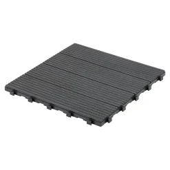 Dalle terrasse Horten Klikstrom L.45 x l.45 x ep.2,5cm gris anthracite