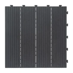 Dalle terrasse Horten Klikstrom L.45 x l.45 x ep.2,5cm gris anthracite
