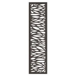 Décor Feuilles Neva L.179 x H.44 cm aluminium anthracite