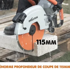 Découpeuse à matériaux Evolution R300DCT+ 2400W ø300 mm