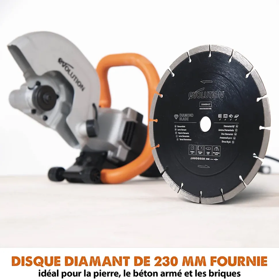 Découpeuse à matériaux Evolution R230DCT 2000W ø230 mm