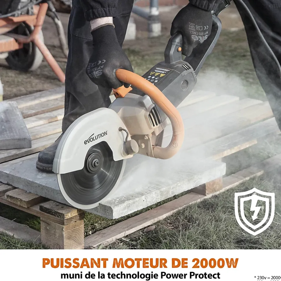 Découpeuse à matériaux Evolution R230DCT 2000W ø230 mm