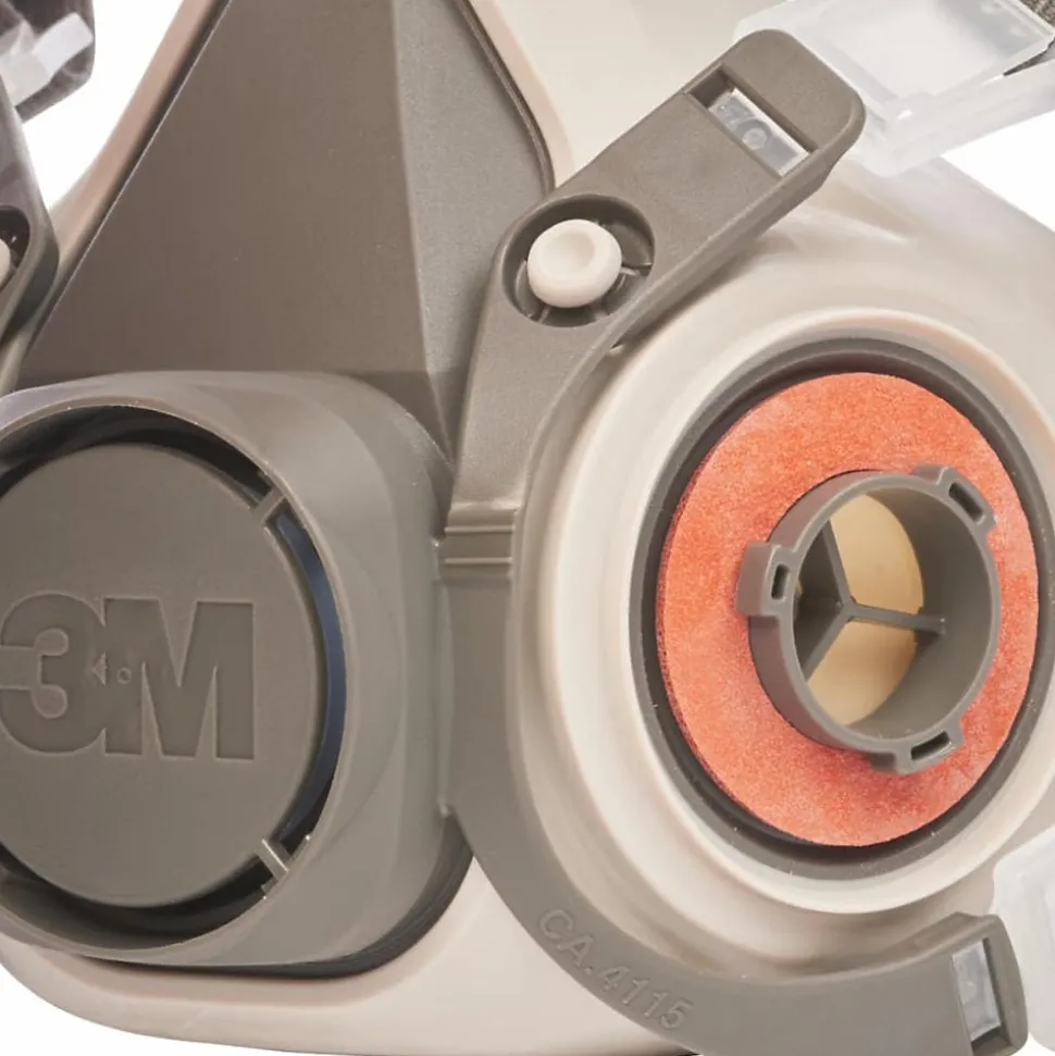 Demi-masque de protection respiratoire réutilisable 3M Série 6000 Gris M