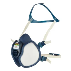 Demi-masque de protection respiratoire filtres intégrés FFABEK1P3RD 3M Série 4279+ Bleu Unique