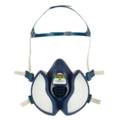 Demi-masque de protection respiratoire filtres intégrés FFABEK1P3RD 3M Série 4279+ Bleu Unique