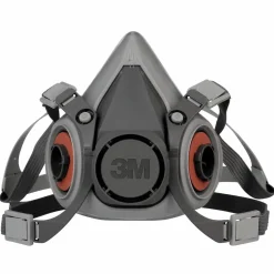 Demi-masque de protection respiratoire réutilisable 3M Série 6000 Gris L