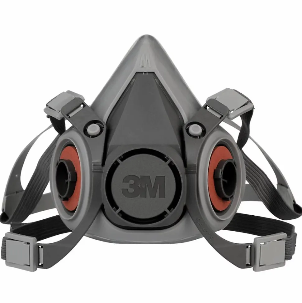Demi-masque de protection respiratoire réutilisable 3M Série 6000 Gris L