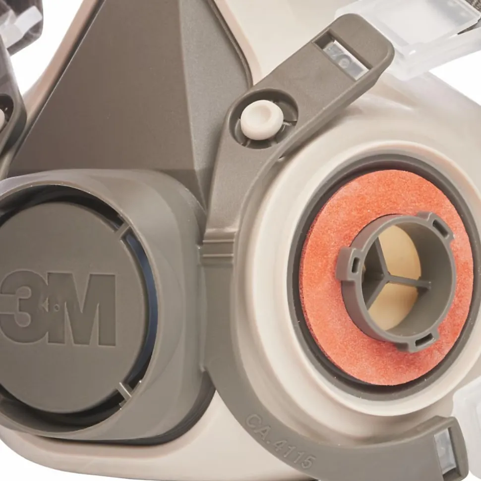 Demi-masque de protection respiratoire réutilisable 3M Série 6000 Gris L