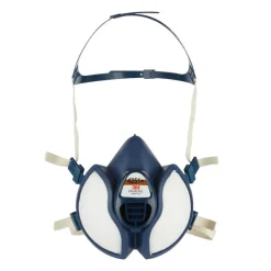 Demi-masque de protection respiratoire filtres intégrés FFA1P2RD 3M Série 4251+ Bleu Unique
