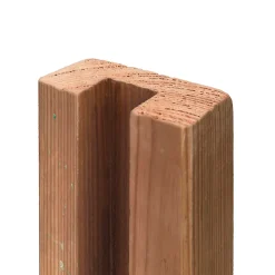 Demi-poteau rainuré Mahoé H. 240 cm x L. 9 cm bois