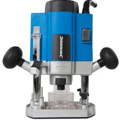 Défonceuse plongeante électrique 1020W bois 8 mm vitesses variable Silverline 329863