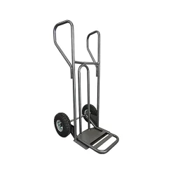 Diable - Pelle fixe 348x405mm - charge 250kg - Roues pneumatiques - DVPF1-RG-BR