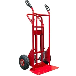 Diable 3 positions acier - Charge max 250kg / 350kg - Roues increvables - 810009344