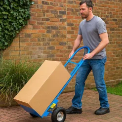 Diable de transport charge 250 kg chariot manutention en acier Silverline 633752