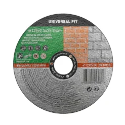 Disque de coupe pierre 125x2,5x22,2 mm Universel fit