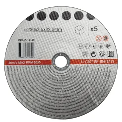 Disque de coupe pierre 230x2,5x22,2 mm 5 pièces