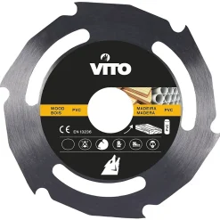 Disque de coupe pour meuleuse d'angle 230mm Bois et PVC Alésage 22.5mm VITO