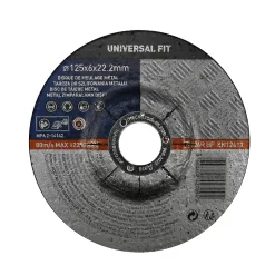 Disque de meulage métal 125x6x22,2 mm Universel fit