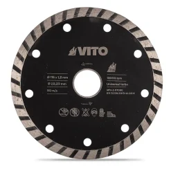 Disque diamant 115 x 1,2mm Pierre,Marbre Granit Meuleuses Alesage 22.5mm VITO