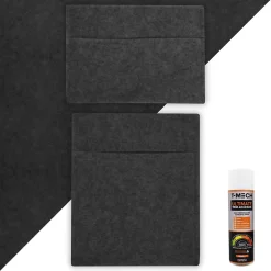 Doublure Intérieure pour Van, Poches de Rangement & Adhésif Gris Anthracite