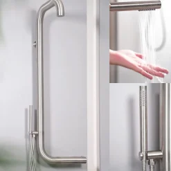 Douche Dexterieur Murale En Inox 316l Sined Arborea