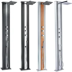 Douche Hybride Dada Straight 40L Coloris Anthracite / Alu brossé