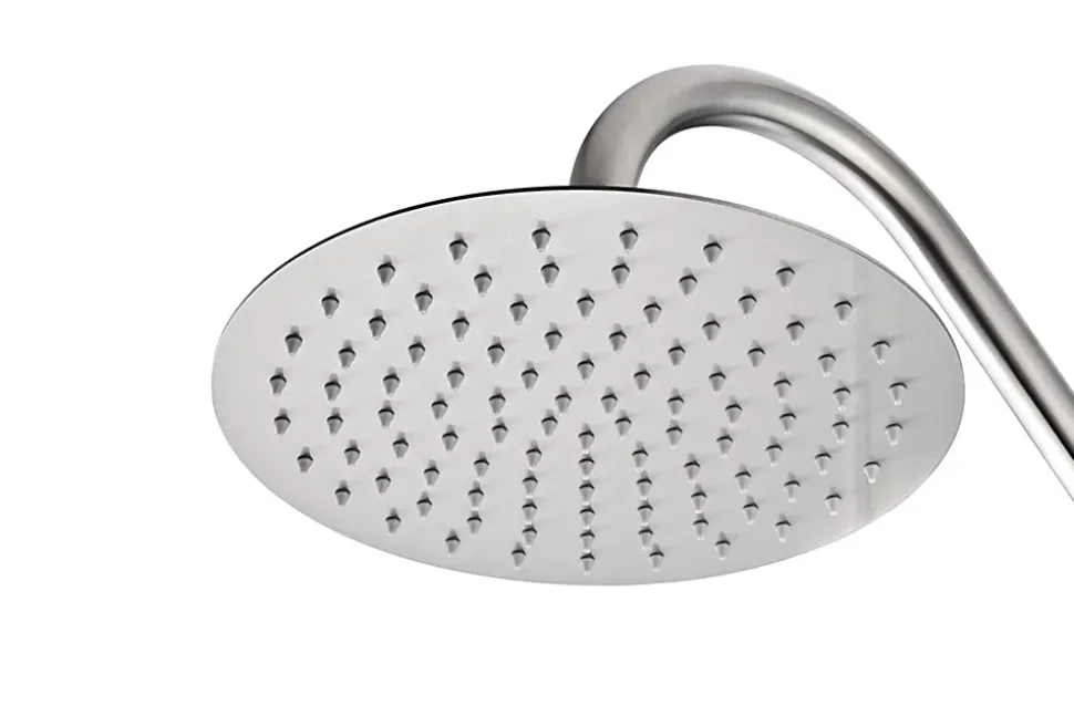 Douche piscine en acier inoxydable 316 couleur acier pour exterieur