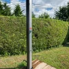 Douche solaire en PVC avec rince pieds et réservoir de 35L