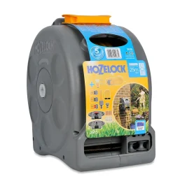 Dévidoir mural compact équipé avec tuyau d'arrosage Hozelock 25 m