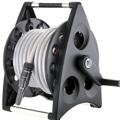 Dévidoir portable Claber Kiros équipé avec tuyau d'arrosage 20m + kit