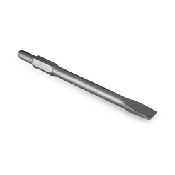EBERTH Burin plat, 390x30mm, pour marteau de démolition avec emmanchement hexagonal SDS HEX de 30mm
