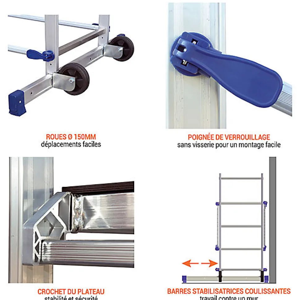 Echafaudage domestique 6.46m - PNCLA