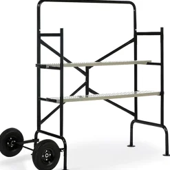 Echafaudage mobile sur roues L.140xl.78xH.135 CM avec 2 plateformes