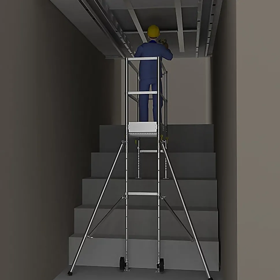 Echafaudage pour escalier - Hauteur max. de travail 4.00m - PFE
