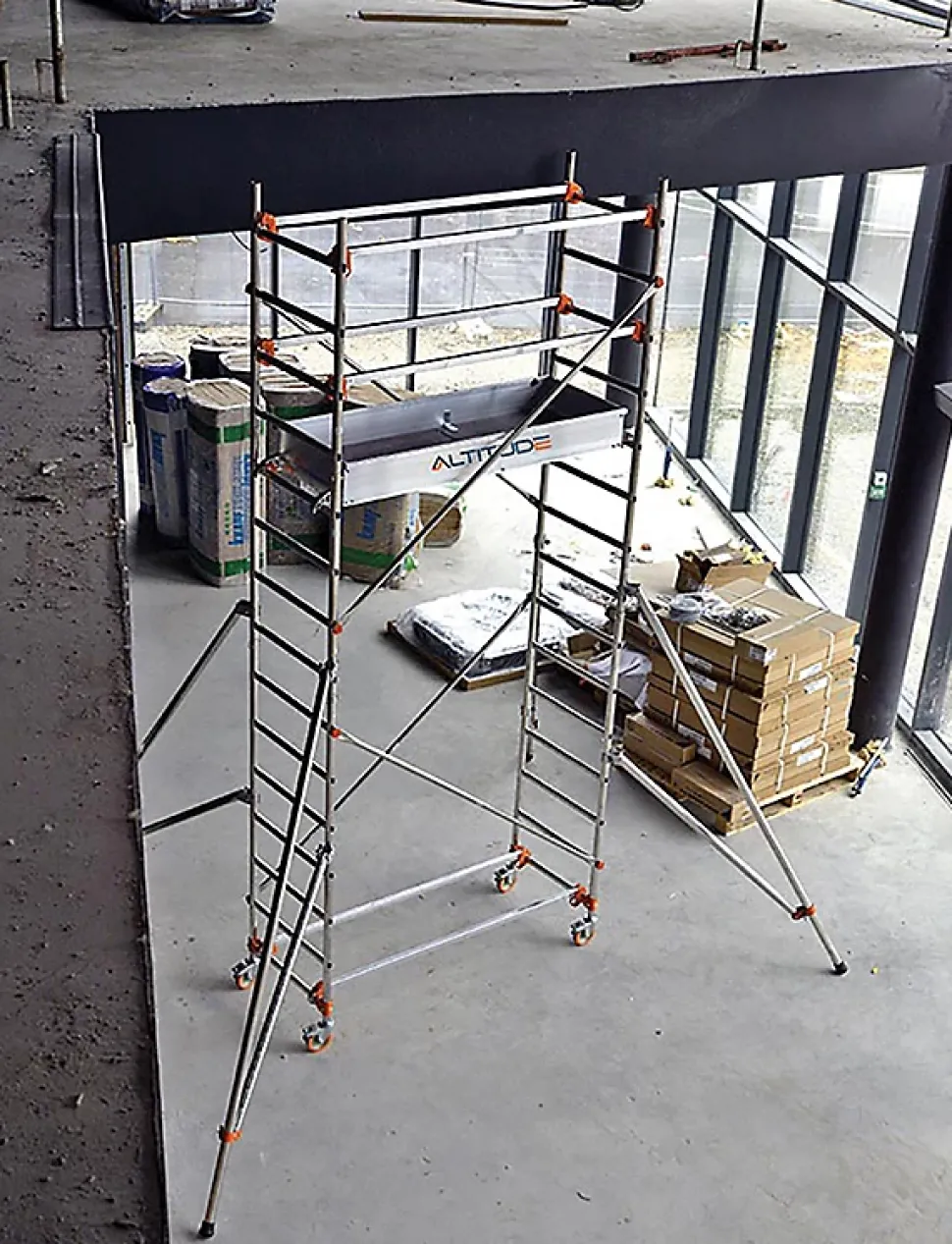 Echafaudage roulant - Hauteur de travail maximale 3.80m - 613112