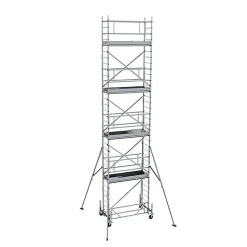 Echafaudage roulant alu - Hauteur de travail max 10.00m - EC816T