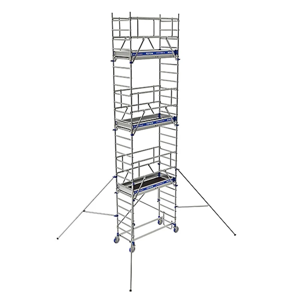 Echafaudage roulant en aluminium - Hauteur de travail max 9.85m - 22403680