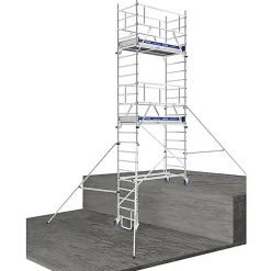 Echafaudage roulant en aluminium - Hauteur de travail max 9.85m - 22403680