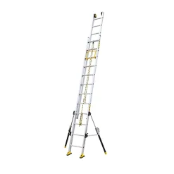 Echelle 2 plans de longueur 8.00m - Pieds stabilisateurs repliables - 2x16 barreaux - 610416