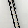 Echelle de meunier rabattable noire 12 marches - Hauteur sol à sol 2.90m - Largeur 36cm - STRONG-300