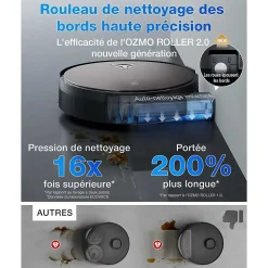 ECOVACS X11 PRO OMNI - Robot Aspirateur Laveur avec Blast - 19500 Pa - PowerBoost Ultra-Rapide - OZMO Roller 2.0 - ZeroTangle 3.