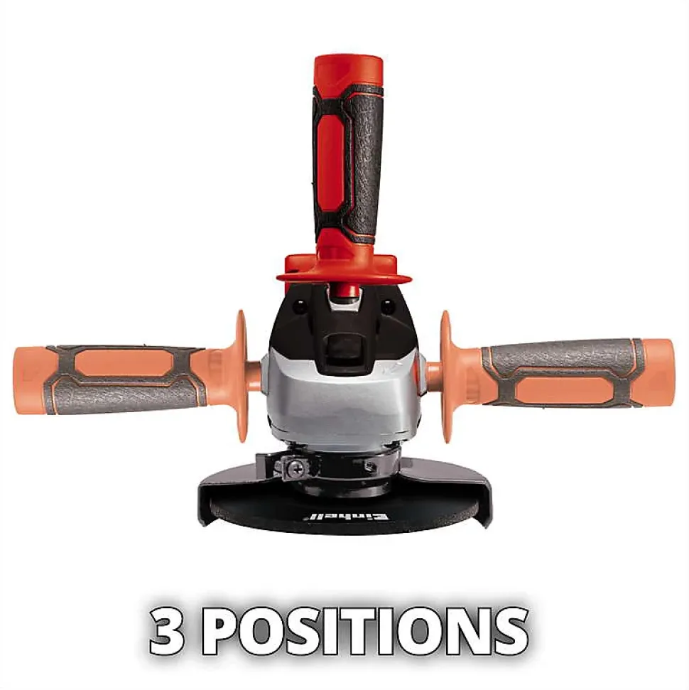 Einhell Meuleuse d'angle sans fil TC-AG 18/115 Li Solo - Diamètre des disques : 115 m - Sans batterie