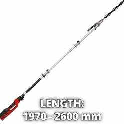 Einhell Taille-haies Télescopique électrique GC-HH 9046 - longueur jusqu'à 2,6 m + sangle