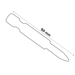 Embout de vissage torsion impact PZ1 50mm Erbauer - 3 pièces
