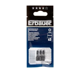 Embout de vissage torsion impact TX25 25 mm Erbauer - 3 pièces
