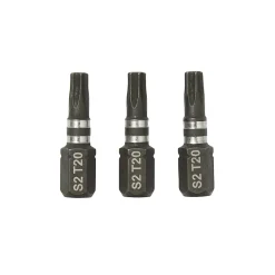 Embout de vissage torsion impact TX20 25 mm Erbauer - 3 pièces
