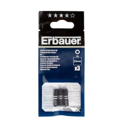 Embout de vissage torsion impact H6 25 mm Erbauer - 3 pièces