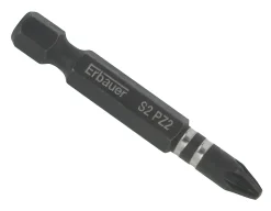 Embout de vissage torsion impact PZ2 50mm Erbauer - 3 pièces