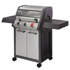 ENDERS - Barbecue Monroe Pro X3S Turbo - 3 brûleurs dont 1 Turbo Zone - 2 tablettes - Couvercle avec fenêtre - 11,2 kW